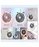 YAMAMA Desktop Fan Mini Portable Fan, Travel Cooler Fan, USB Rechargeable Mini Desktop Table Cooling Fan for Office, Makeup Fan, Low Noise Desk Fan  (Pack of 1  Color May Vary)