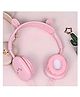 YAMAMA Bibi Bunny Earphone for Kids, 3.5mm Jack On Ear Wired Cute Headphone, Stereo with Mic Earphone, Stylish Headphones for Girls Boys, Birthday Gift for Girls - Pink