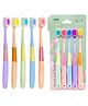 Yamama Fusion Tooth Brush Set Toothbrush for Kids and Adults Extra Soft Bristles for Sensitive Teeth Toothbrush Soft Bristles Manual Tooth Brush for Adults Pack of 5 - Multicolor