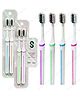Yamama Nebula Toothbrush Set for Kids and Adults, Extra Soft Bristles for Sensitive Teeth, Manual Tooth Brush for Adults Set of 2 - Multicolor