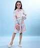 CRIMSOUNE CLUB 100% Lyocell Woven Full Puffed Floral Printed Dress - Multi Colour