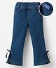 Mark & Mia Denim Full Length Washed Solid Colour Jeans - Blue