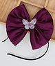 PinkChick Butterfly Designed Bow Applique Detailed Hair Band -