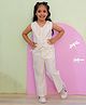 The Mom Store Cotton Sleeveless Striped Coordinating Top & Pant Set - Multi Colour