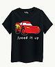 Guugly Wuugly Super Soft Combed Compact Cotton Knit Half Sleeves Skin Friendly Car Printed Tee - Black