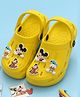 Yellow Bee Disney Solid Perforated Clogs With Mickey & Friends Featuring Character Charms - Yellow