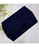 Little Miss Cuttie Bow Designed Headband - Navy Blue