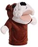 FunBlast Bull Dog Shaped Soft Hand Puppet with Movable Open Mouth for Kids Brown - Height 26 cm