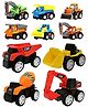 FunBlast Pull Back Mini Construction Truck Toys for Kids  Set of 10 Multicolor