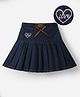 Mark & Mia Cotton Washed Skirts With Heart Embroidery - Navy Blue