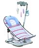 Baby Bather With Toys - Green| Reclining Seat| Spacious| Anti Skid Base| Head Support| Compact Fold| Travel Friendly| Washable Cover| Newborn| Boys & Girls