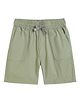Campana Cotton Lycra Solid Shorts - Light Green