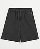 Campana Cotton Solid Shorts - Charcoal Grey