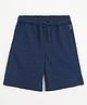 Campana Cotton Solid Shorts - Denim Blue