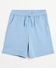 Campana Cotton Solid Shorts - Light Blue