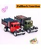 Uniquebuyin Die-Cast Model Mini Pull Back Truck Toy- Metal Body, Openable Doors, With Light & Sound  (Assorted Color & Design, 1 Pc)