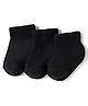 Kookie Kids Terry Knit Solid Socks Pack Of 3 - Black