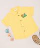 Pantaloons Baby Cotton Half Sleeves Bug & Bee Patch Embroidered Shirt - Yellow