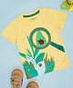 Pantaloons Baby Cotton Half Sleeves Bug Printed Tee - Yellow