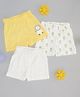 Pantaloons Baby Pack Of 3 Triangle & Lion Printed Shorts - Multi Colour
