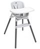 Chicco Zest Highchair With Adjustable Height & Safety Harness - Grey