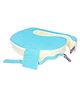 Get It 100% Cotton Extra Large Breast Foam Feeding  Pillow Removable Cover wIth Zip Buckle Adjust Nursing - Cryan Blue wIth Beige