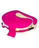 Get It 100% Cotton Extra Large Breast Foam Feeding  Pillow Removable Cover wIth Zip Buckle Adjust Nursing - Pink wIth Beige