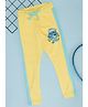 Pantaloons Junior Cotton Tiger Printed Side Taped Track Pants - Dandelion