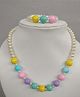 Tiny Closet Pearl Necklace & Bracelet - Multicolor
