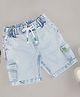 Pantaloons Junior Pocket & Patch Detailed Shorts - Clear Sky
