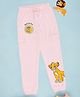 Pantaloons Junior Cotton The Lion King Featuring Simba Printed Track Pants - Pink