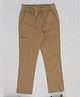 Pantaloons Junior Cotton Solid Pant - Brown