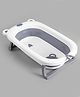 FoldableBabyBathTub BearPrint-Grey