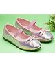 boyz n galz Bow Applique Detailed & Sequins Embellished Mary Jane Ballerinas - Pink