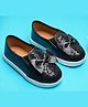 boyz n galz Bow Applique Detailed & Sequins Embellished Ballerinas - Black
