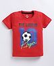 FUN A2Z Soft Cotton Sinker Half Sleeves The Legend Text Printed Tee - Maroon
