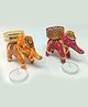 A&A Kreative Box Hand Made Elephants with Tea Light Candles-Set Of 2-Available in Assorted Colours