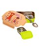 Adore Stainless Steel Lunch box with inner box and steel spoon- Green