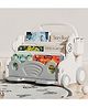 BAYBEE Kids Bookshelf & Baby Push Walker | Kids 3-Tier Toy Storage Rack | Creative Drawing Board with Pen Holder | Baby Stroller for Boys & Girls