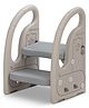 Baybee Kids Step Stool, 2-Step Toddler Stepping Stool with Handles & Anti-Slip Potty Training & Bathroom Stool, Sturdy & Portable Kids Ladder