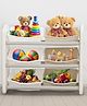 Baybee Kids Toy Storage Organizer | Multi-Purpose Storage Rack with 6 Bins & Bookshelf | Perfect for Kids Room, Play Schools & Kindergarten