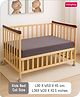 Babyhug 100% Cotton Waterproof Fitted Mattress Protector Cover - Grey