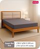 Babyhug 100% Cotton Waterproof Fitted Double Size Mattress Protector Cover - Grey