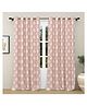 Haus & Kinder 100% Cotton Duck Printed Door Curtains Set of 2 |Eylete Rings |Clay Flower Feilds | 5ft x 7ft