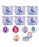 Asera Birthday Return Gift Mermaid theme Pouch with a Pocket Brush for Girls Combo Pack (Set of 6)