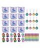 Asera Birthday Return Gift Mermaid theme Combo Pack for Kids- Set of 12