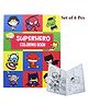 Asera Coloring Book for Kids Ages 4-8 Year Old Party Favor Magical Coloring & Drawing Books for Girls Children's Coloring Book (Avengers 6 Pcs)