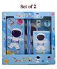 Asera Stationery Gift Set with Wallet, Pencil Box, Pencils, Eraser & Sharpener  Perfect for Students & Creative Minds Birthday Return Gifts (Space 2 Pcs)