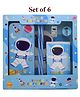 Asera Stationery Gift Set with Wallet, Pencil Box, Pencils, Eraser & Sharpener  Perfect for Students & Creative Minds Birthday Return Gifts (Space 6 Pcs)