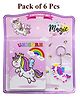 Asera Stationery Gift Set for Kids Party Favor Return Gift Set for Boys/Girls Birthday Gift (Unicorn 6 Pcs)